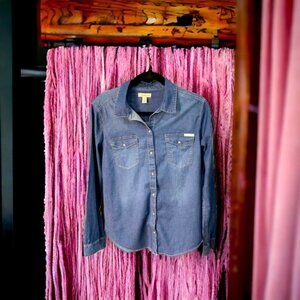 Womens Calvin Klein  denimn shirt